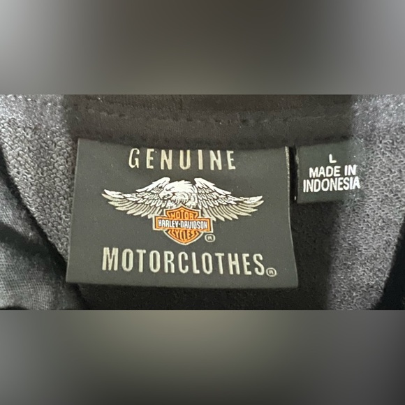 Harley Davidson Zip Up Hoodie, Leather Jacket Liner - Picture 3 of 3